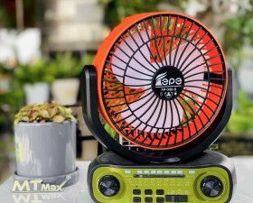 Quạt Kèm Đài FM Kèm Loa 3 Trong 1 FP356S Năng Lượng Mặt Trời Độc Đáo Tiện Lợi Quạt Lớn 6inch