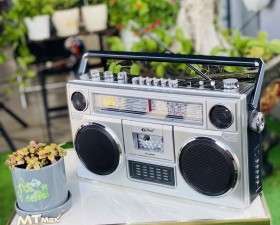 Đài Radio FM PX-669BT Nghe Nhạc, Tin Tức, Điều Chỉnh Bass, Treble, Balance Hiện Đại, Hộc Chứa Băng