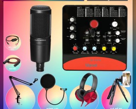Combo Sound Card ICON UPOD Và Micro Audio-Technica AT2020