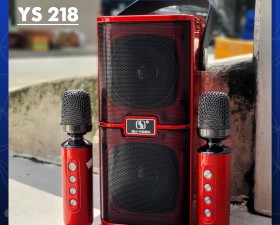 loa karaoke mini YS 218 Kèm 2 Mic