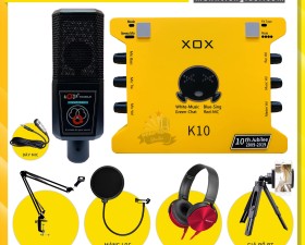Combo Sound Card K10 2020 Và Micro ALC280 Kiểu dáng mới lạ