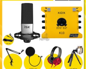Combo Sound Card K10 2020 Và Micro S700