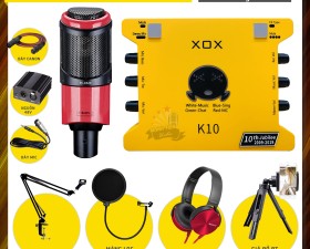 Combo Sound Card K10 2020 Và Micro Takstar PC-K320 Hát Livestream làm idol