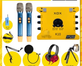 Combo Sound Card K10 2020 Và Micro MAX56