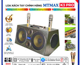 [Tặng Kèm 2 Micro] Loa Xách Tay K3PRO Công suất cực mạnh 500W