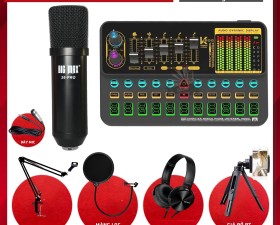 Combo Sound Card K500 và Micro Max26pro