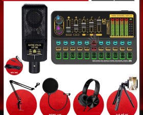 Combo Sound Card K500 Và Micro LGT240