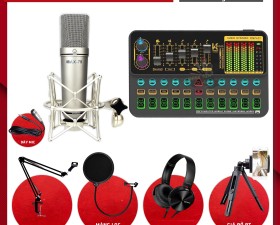 Combo Sound Card K500 Và Micro MAX-79