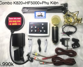 TRỌN BỘ K820 + HF5000 + FULL PHỤ KIỆN