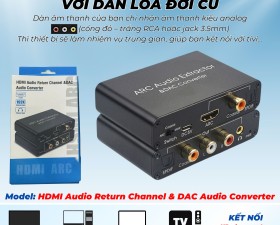 Bộ chuyển đổi âm thanh đa năng từ Optical Coaxial HDMI ARC sang Optical