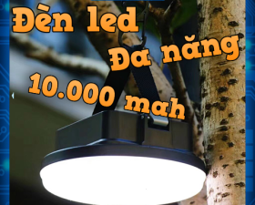 Đèn cầm tay đa năng MT8A siêu sáng tích hợp sạc dự phòng 10.000MAH