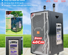 Loa Kéo Karaoke MTMAX E8Pro Bass 40cm 3 Đường Tiếng Công Suất Đến 1000W Chơi Được 30-50 Người