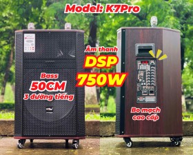 Loa Kéo MTMAX K7Pro Chip DSP Hay Như Phòng Karaoke Chuyên Nghiệp, Bass 50cm Công Suất 750W