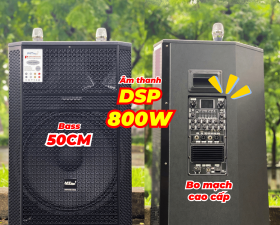 Loa Kéo MTMAX K8Pro Chip DSP Hay Như Phòng Karaoke Chuyên Nghiệp, Bass 50cm Công Suất 800W