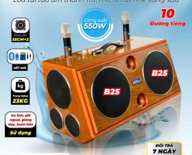 Loa Karaoke Xách Tay Cao Cấp MTMAX S99Pro 10 Đường Tiếng, Hệ Thống Bass Đôi 25