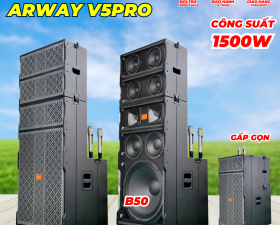 Loa Kéo Arway MTMAX V5Pro Phiên Bản Nâng Cấp Bass 50Cm Siêu Khủng Công Suất 1500W