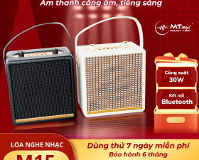 Loa Bluetooth Xách Tay M15 – Âm Thanh Mạnh Mẽ 20W, Thiết Kế Bọc Da Cao Cấp, Kết Nối Đa Dạng