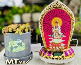 Máy Niệm Phật Quan Âm 40 Bài Đèn Phát Quang Sử Dụng Phòng Thờ, Đình, Chùa…