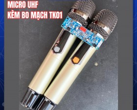 Micro TK01 Không Dây UHF Kèm Bo Mạch Cho Loa Kéo
