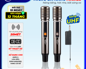 Micro MTMAX Max139 Cho Dàn Karaoke, Loa Kéo, Amply Cao Cấp Chính Hãng, Củ Micro Cao Cấp Set Tần Số