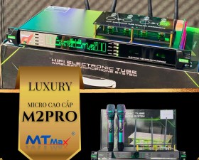 Micro Bóng Tube Cao Cấp MTMAX M2Pro, Bắt Sóng Xa Đến 120 Mét Tần Số UHF Cực Cao UHF 640-690 MHz
