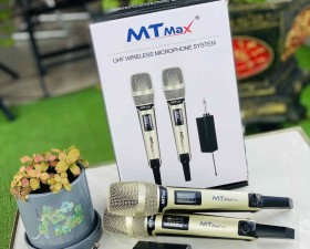 Micro Không Dây MTMAX Q02 Cao Cấp 2 Mic Chuyên Dùng Cho karaoke Hát Nhẹ