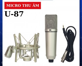 Micro Thu Âm, Livestream Cao Cấp U87 - Mic Thu Âm Hát Karaoke Online Chuyên Nghiệp