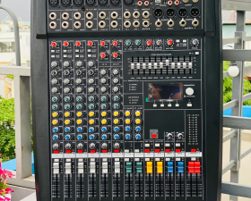 Mixer 600 6 kênh Mono 2 Kênh Stereo Chỉnh Equalizer 100 hiệu ứng