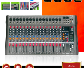 Mixer MTMAX KT16 Cao Cấp Với 16 Đường Line Chuyên Nâng Cấp Loa Kéo, Dàn Karaoke, Sân Khấu...