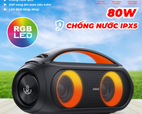 Loa Xách Tay Bluetooth XDOBO Vibe Plus 2008 công suất 80W Led RGB Chống Nước IPX5