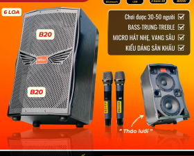 Loa Kéo Karaokae MTMAX E8Pro 2 bass 20 + 2 middle 10 cm + 2 Treble Neodium 800W