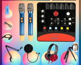 Combo Sound Card ICON UPOD Và Micro Không Dây MAX56