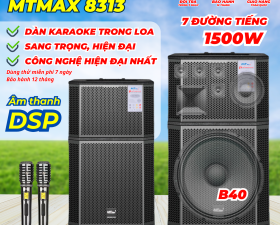 Loa Karaoke Gia Đình Vip LUXURY MTMAX 8313 Chip DSP Siêu Hiện Đại, 7 Đường Tiếng 1500W Bass 40 