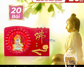 Máy Niệm Phật 20 Bài Sử Dụng Phòng Thờ, Đình, Chùa Sử Dụng Pin AA, Hoặc Dây Cắm Điện