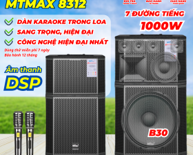 Loa Karaoke Gia Đình Vip LUXURY MTMAX 8312 Chip DSP Siêu Hiện Đại, 7 Đường Tiếng 1000W Bass 30 