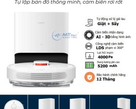 Robot Hút Bụi Thông Minh Vacuum X10 Điều Hướng Bằng Laze LDS Nâng Cao Thời Lượng Vệ Sinh Tới 180P