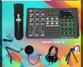 Combo Sound Card S8 Và Micro MAX26