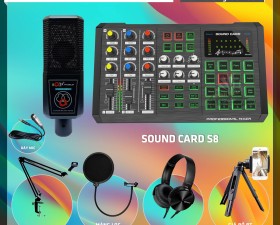 Combo Sound Card S8 Và Micro ALC280