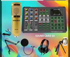 Combo Sound Card S8 Và Micro BM900