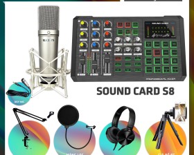Combo Sound Card S8 Và Micro MAX79