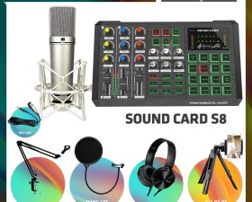 Combo Sound Card S8 Và Micro U87 - MA87