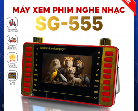 Máy Nghe Nhạc SG555 - Màn Hình Lớn 6.5inch, Kết Nối Thông Qua USB, Thẻ Nhớ, Dễ Sử Dụng