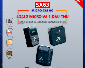 Micro Cài Áo Đa Năng SX63 - Âm Thanh Chất Lượng, Chống Ồn Siêu Tốt, Thu Âm Đến 30M