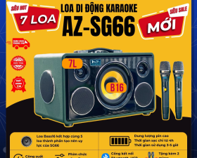 Loa Di Động AZPro SG66 Hệ Thống 7 Loa 3 Đường Tiếng Âm Thanh Đa Hướng