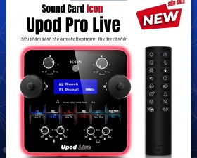 Sound Card Livestream Icon Upod Live Cao Cấp Tương Thích Android, IOS, Window, Mac