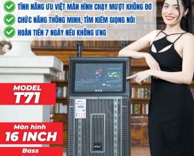 Loa Màn Hình MTMAX T71 Bass30 Màn Hình 16inch Công Suất 400W Đi Kèm Cặp Micro Cao Cấp