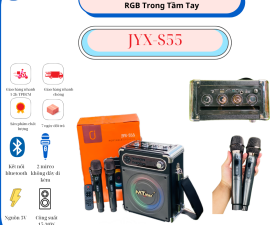 Loa Karaoke Di Động JYXS55 Âm Thanh Mạnh Mẽ Bữa Tiệc Ánh Sáng RGB Trong Tầm Tay