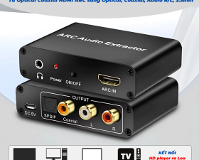 Bộ chuyển đổi âm thanh đa năng từ Optical Coaxial HDMI ARC sang Optical