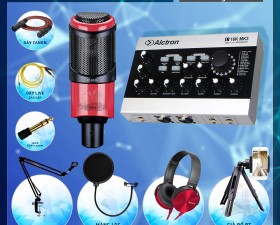 Combo Sound Card U16K MK3 Bluetooth Và Micro K320