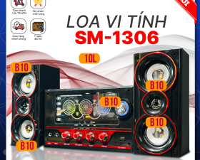 Loa Vi Tính MS-1306 - ÂmThanh Chân Thực - Công Suất Cao, Bass Cực Chắc - 2 Loa Vệ Tinh 1 Loa Sub